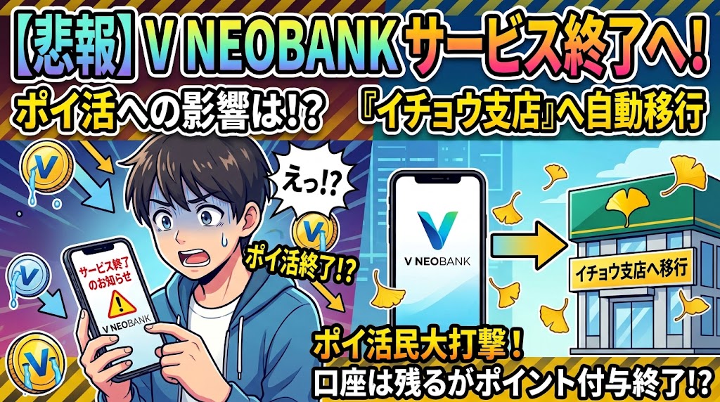 V NEOBANK終了