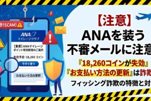 anaを装った詐欺メール