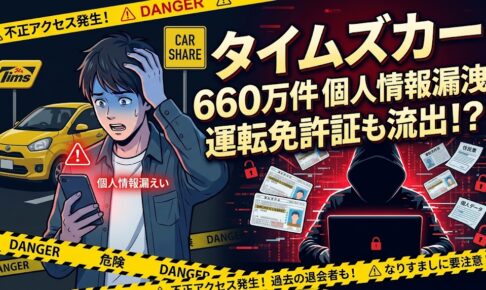 タイムズカー660万件個人情報漏洩