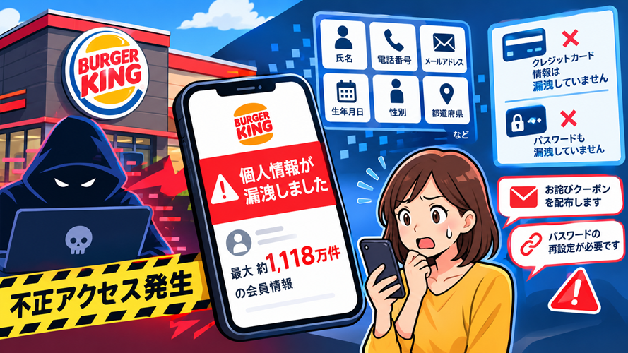 バーガーキング情報漏洩
