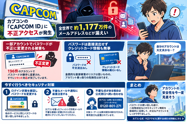 CAPCOM不正アクセス