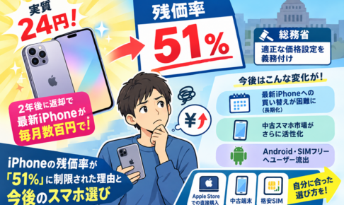 アイフォン残価率