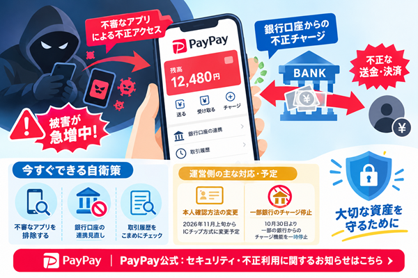 PayPay不正利用・不正チャージ被害