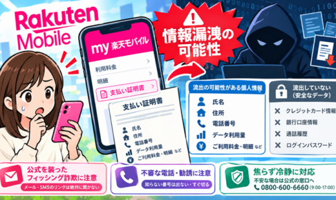 楽天モバイル情報漏洩